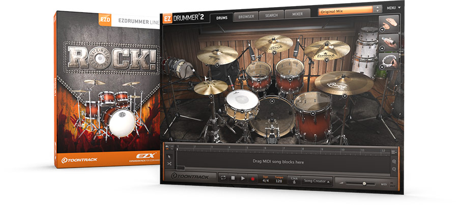 the ultimate collection of rock drums.