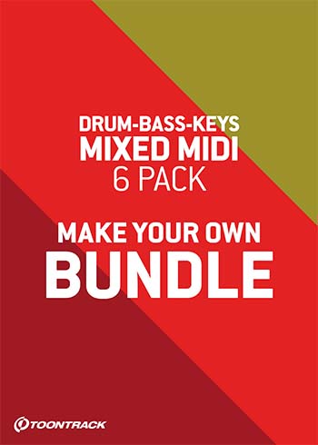 Toontrack drum deals midi 6 pack